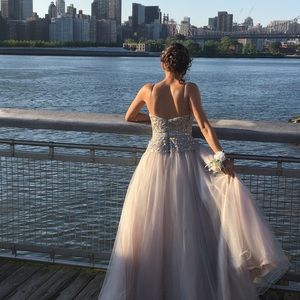 Beautiful ball gown for petite woman